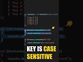 Did You Know C# Dictionary Keys Can Be Case (In)Sensitive? #shorts