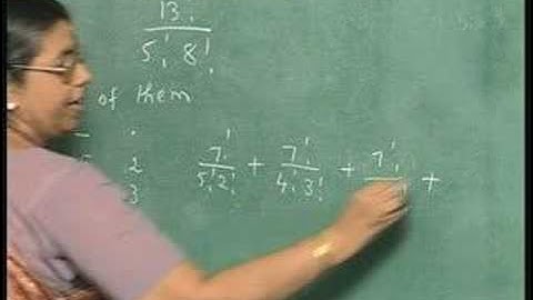 Lecture 28 - Permutations and combinations