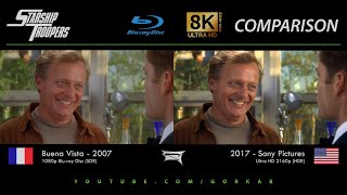 Blu-ray Versus - Starship Troopers (2007 vs 2017) Comparatif 8K HDR ULTRA HD