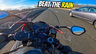 CAR GUY TRIES TO RACE MY S1000RR