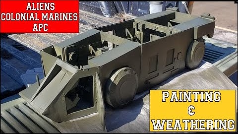 ALIENS APC - weathered & painted