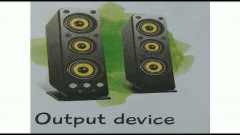 Std :  2.Sub : Computer.Ls.No 10 Input and Output. devices(Part 2)