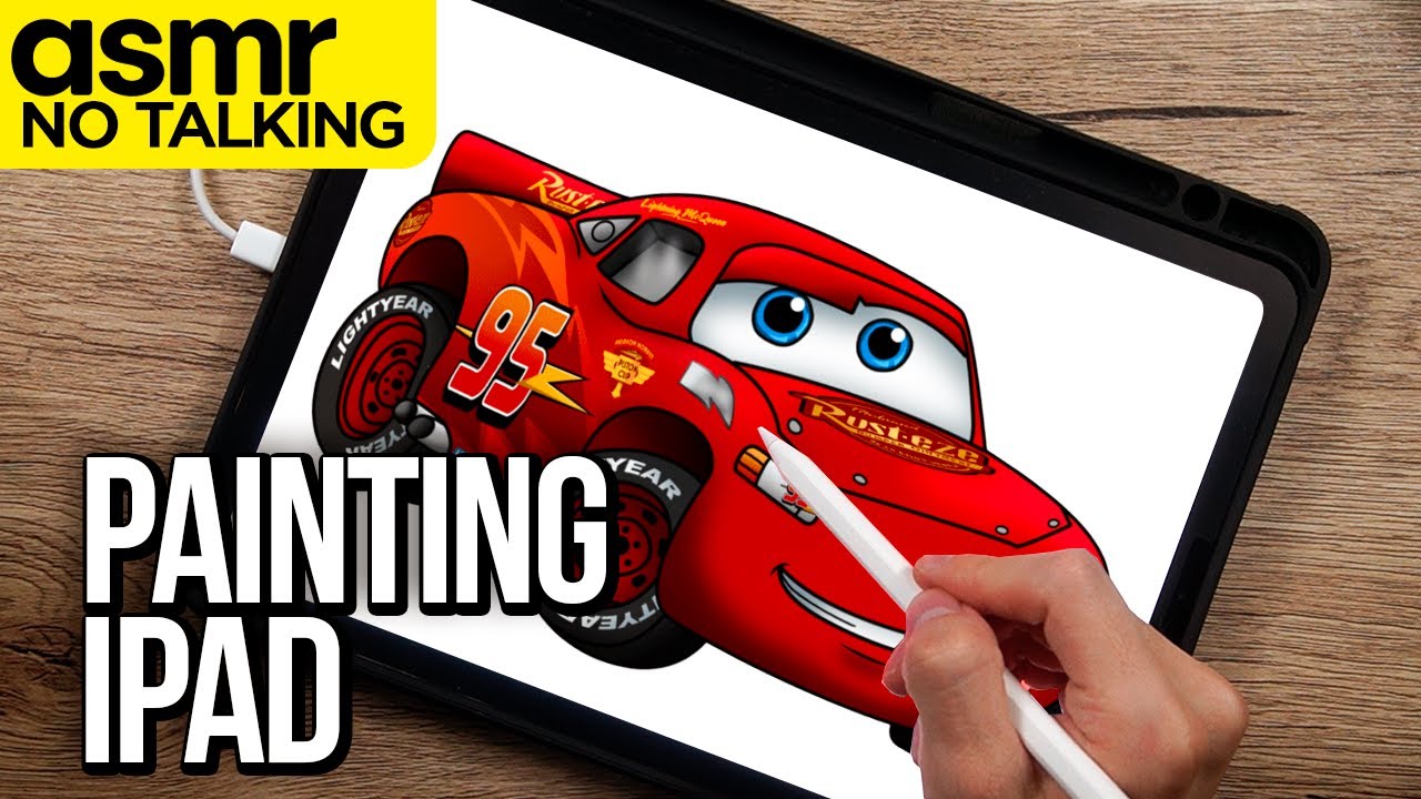 asmr ipad painting - no talking - asmr for sleep - YouTube