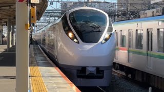 【ジョイント音最高！】常磐線E657系0番台ｶﾂK17編成が我孫子駅5番線を通過するシーン