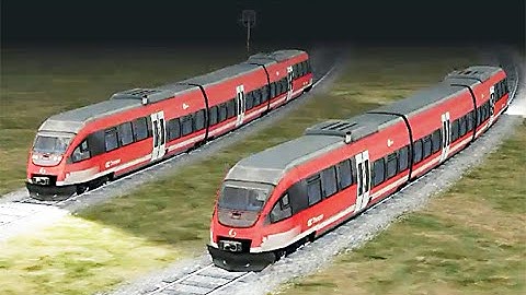 Train Sim - Mountain Pass Using Bombardier Talent at Night - Simulasi Kereta Api