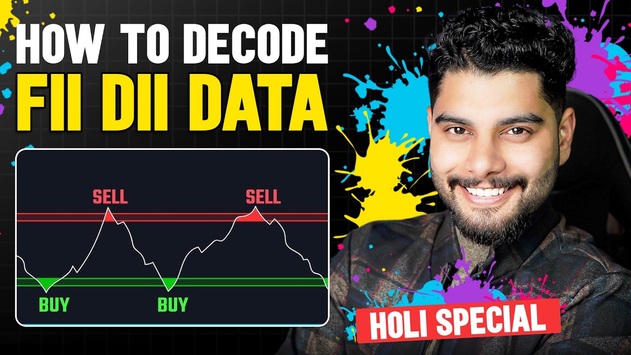 The Ultimate FII-DII Data Decoding Trick! Holi Special 🎭💵