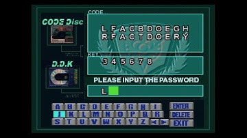 Dino Crisis DDK L DOOR PASSWORD
