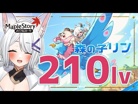 【 #メイプルストーリー JMS 配信 】森の子リンちゃん、２１０レべ目指す！【 闇宵白灯 Vtuber 】