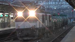 JR貨物EF64-1005+EF64-1045+タキ1000 名古屋駅通過