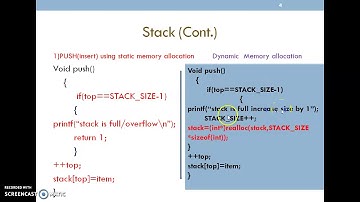 18CS32 Module2 Video1 (STACK OPERATION)
