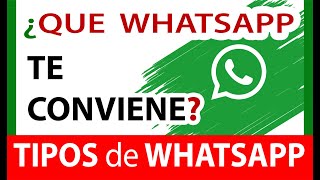 ¿Qué WHATSAPP me recomiendan? || TIPOS de WHATSAPP que existen y sus funciones screenshot 1