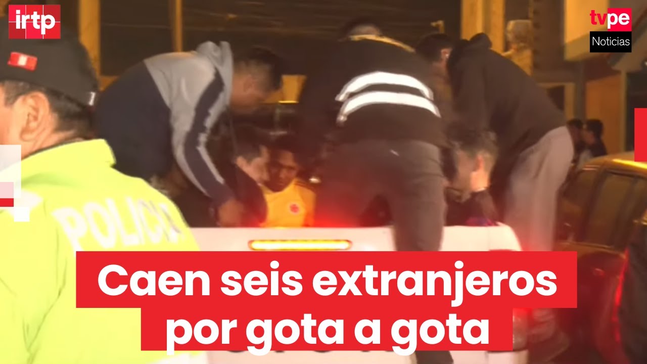 Chorrillos: PNP captures six foreigners involved in loan sharking schemes