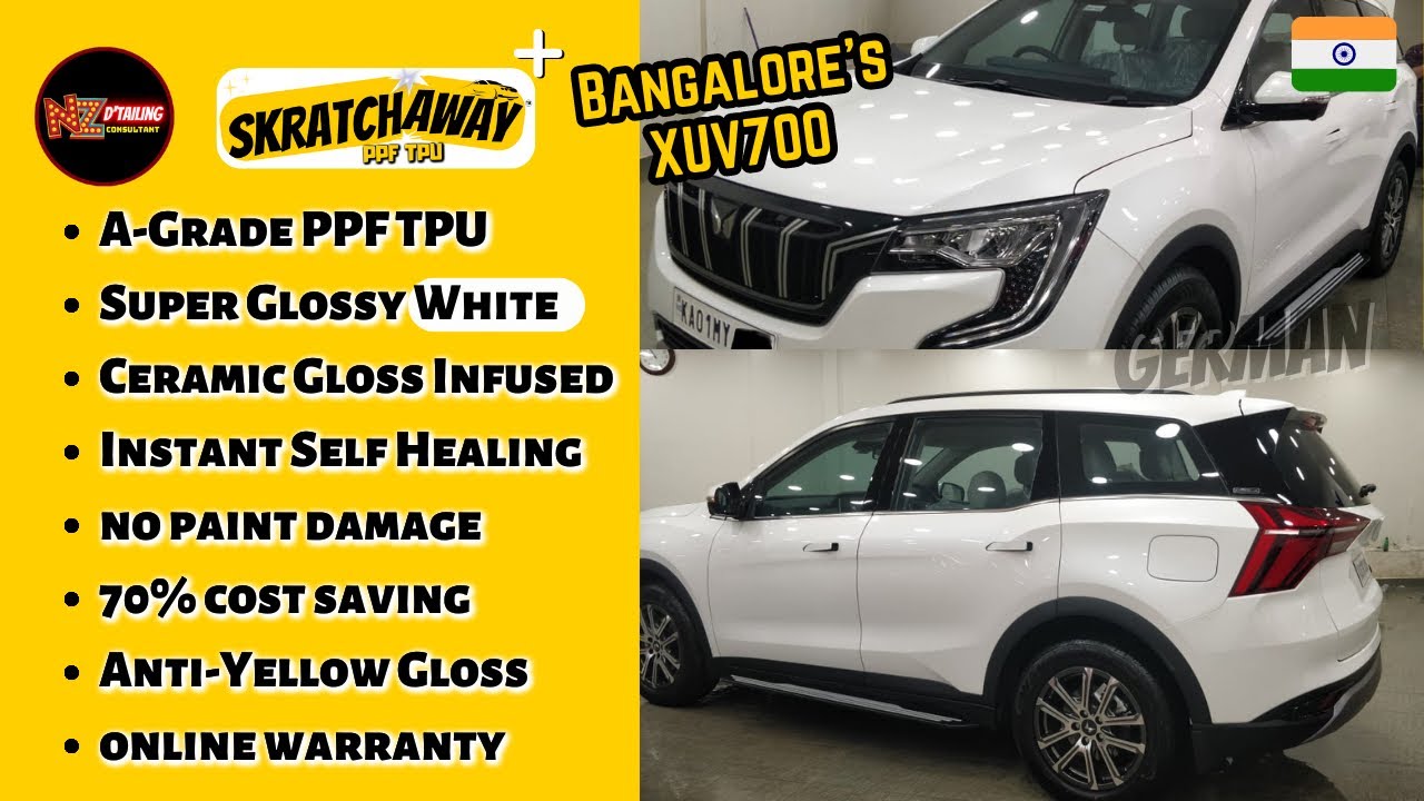 Bangalore XUV700 Super High Grade PPF TPU, 70 low cost German PPF