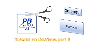 PowerBasic Snippets - Tutorial on ListViews - part 2
