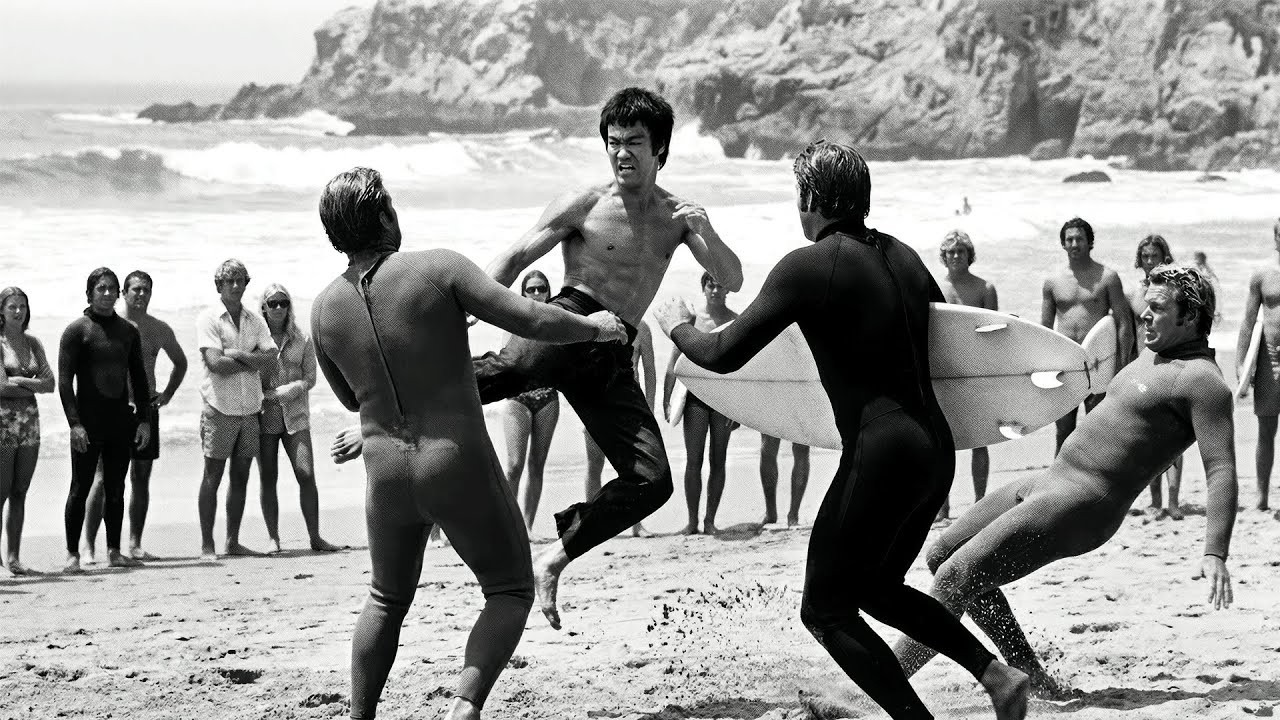 Bruce Lee Był Na Plaży Kiedy Gang Surferów Powiedział „Goście Kung Fu Są Słabi” — 10 Sekund Później