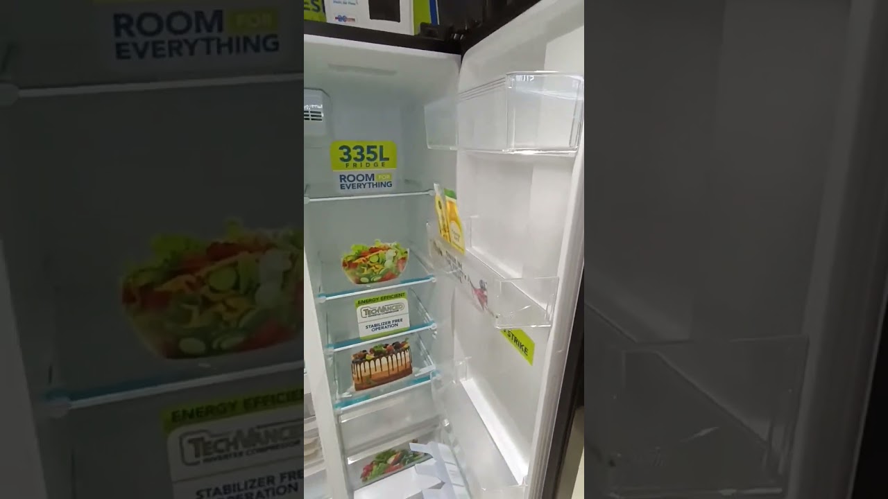 kelvinator 584 litres side by side refrigerator black krs-a600bkg 