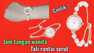 Jam Tangan Wanita Tali Rantai Serut Terbaru
