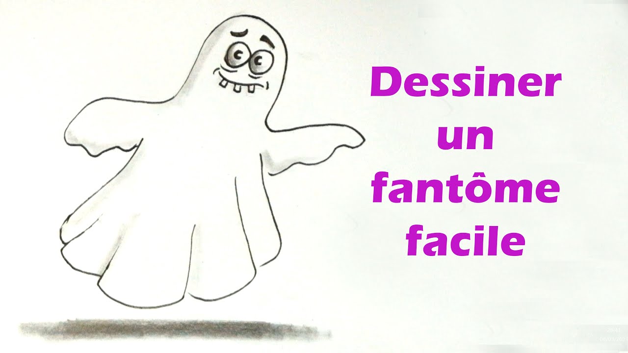 Comment dessiner un fantôme qui fait peur - YouTube