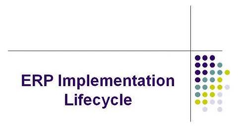 ERP Implementation Lifecycle