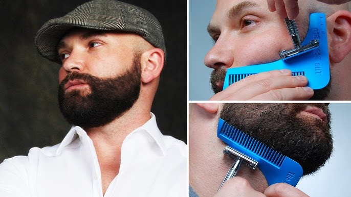 The Cut Buddy Plus+ As Seen on Shark Tank - Hair and Beard Trimming Stencil Guide and Comb with Extra Features