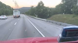 This is the proper way to go down a steep mountain, monteagle I-24 in Tennessee!!