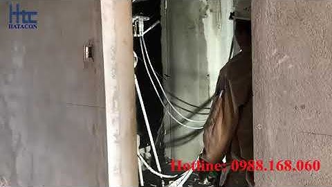 Cắt cầu thang bê tông bằng máy cắt dây cáp kim cương (0988.168.060)