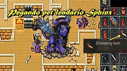 Pegando pet lendário Sphinx W1 TibiaME