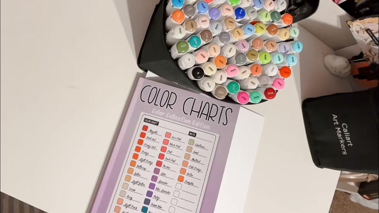 Swatching Caliart Art Markers 81 Set YouTube