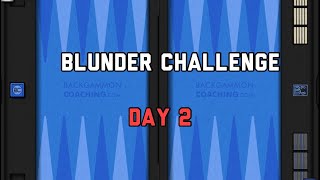 Backgammon Grandmaster - Blunder Challenge: Day 2