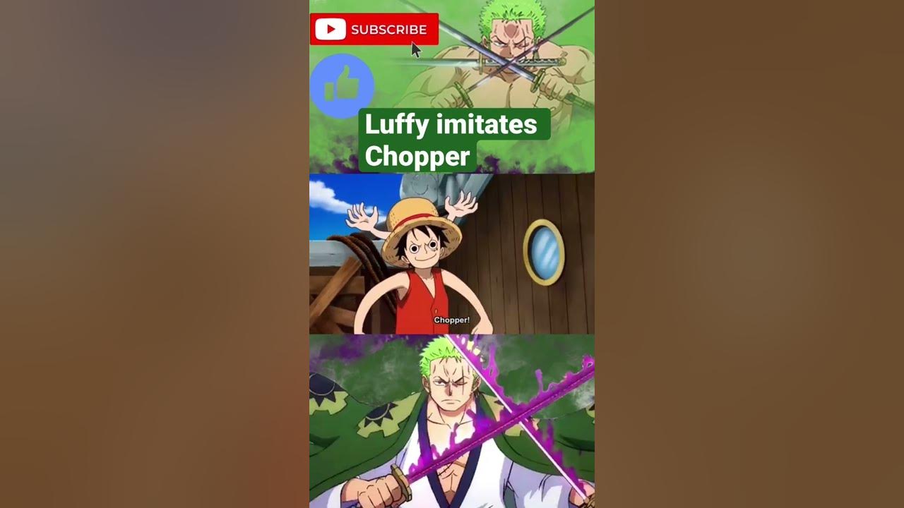 Luffy imitates Chopper - YouTube