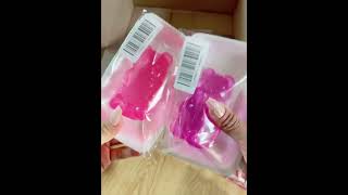 말랑이,음식가챠키링,산리오 랜덤카드 언박싱!!