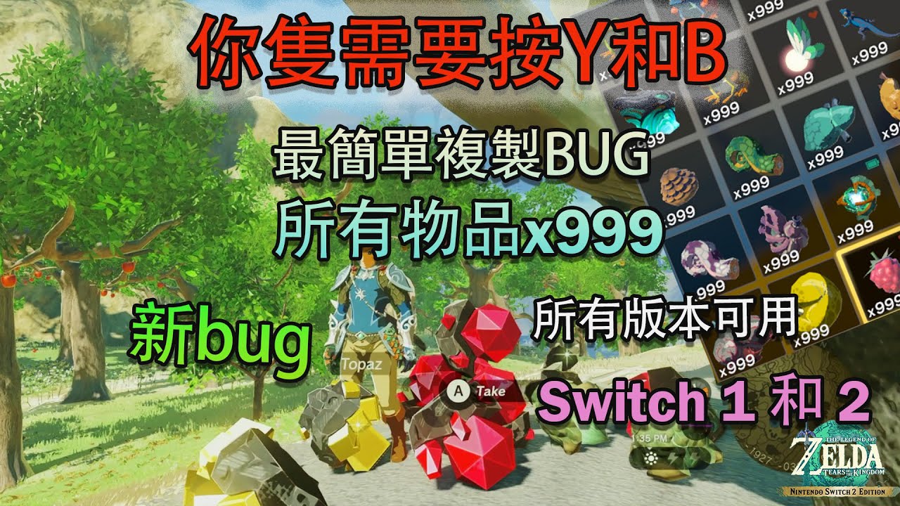 王國之淚最簡單的物品複製漏洞現在變得更加簡單了！(所有版本）Switch 2 和 Switch 1