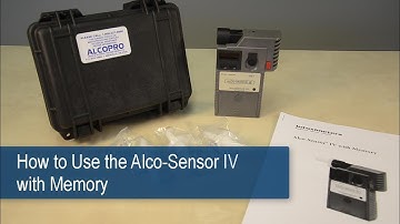 Alco-Sensor IV with Memory Operator Instructions