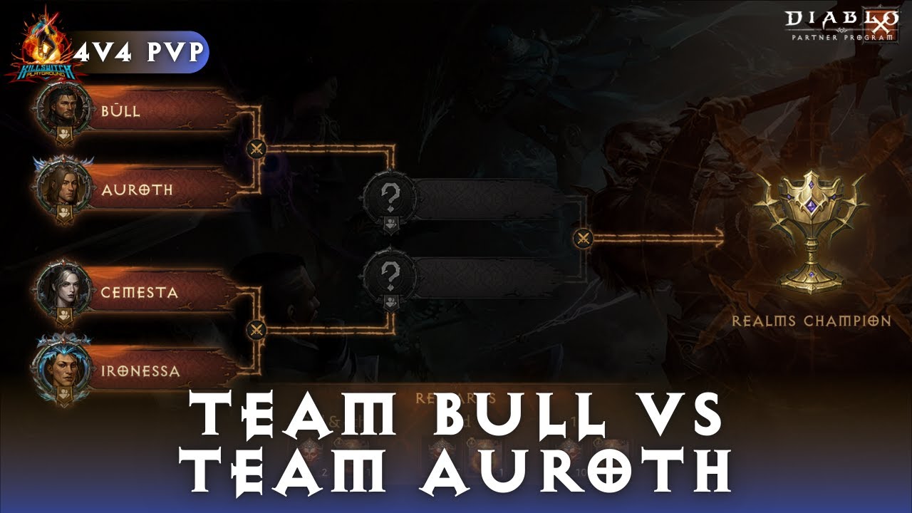 Diablo Immortal - Bout Of Realms 4v4 PvP | Top 4 Finals: Team Bull VS Team Auroth