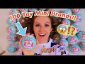 Unboxing 100 new toy mini brandsinsane rare mystery finds asmr vibesss