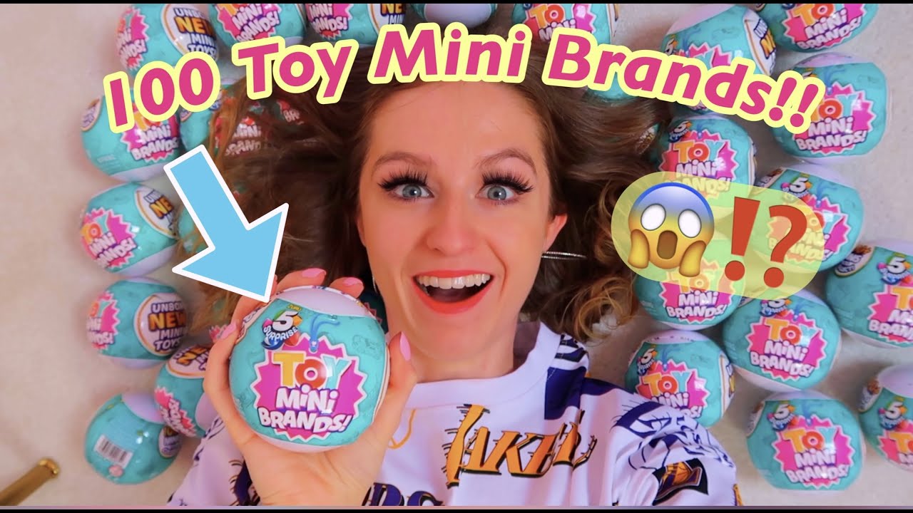 Unboxing 100 *NEW* Toy Mini Brands!!😱✨*INSANE RARE MYSTERY FINDS!!*🤯 (asmr vibesss)