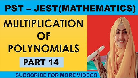 Product of Polynomials || PST JEST Test preprartion || Maths Academy By Farina Memon