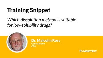 Training Snippet: Which dissolution method is suitable for low-solubility drugs?