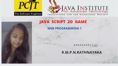 Java 2D Game Development | Java Institute | Red Hat Boy | PAMUDI