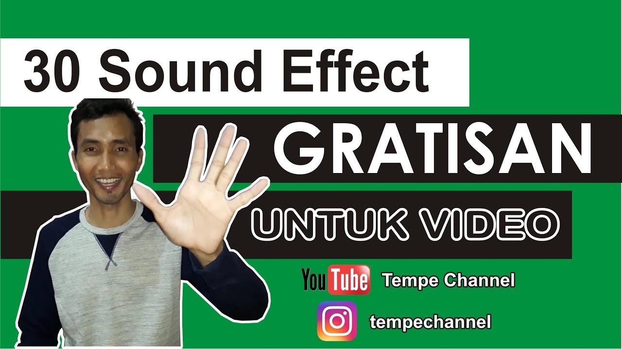 Download Efek Suara Gratisan Untuk Video Youtube