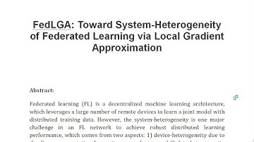 FedLGA Toward System Heterogeneity of Federated Learning via Local Gradient Approximation