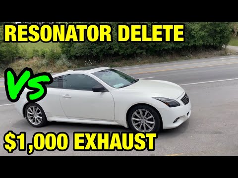 INFINITI G37 3.7L V6: $1,000 INVIDIA GEMINI CAT BACK Vs RESONATOR DELETE!