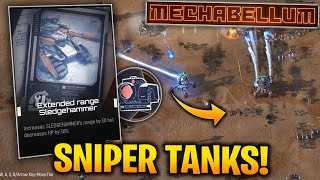 MAX RANGE SLEDGEHAMMERS! Artillery Tank Strategy!  Mechabellum Gameplay