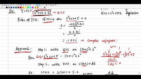 Inverse Laplace Transform (part 2: Complex Conjugate Poles)