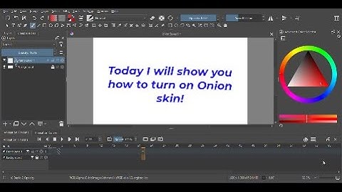 Turn On Onion Skin In KRITA 2023! #krita