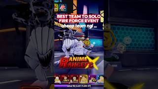 Best TEAM to SOLO Fire Force Calamity event in Anime Rangers X 🔥⚡️ #animetowerdefense #arx #roblox
