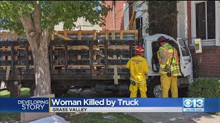 Pedestrian Dead, 1 Extricated From Vehicle After Crash Into Building In Grass Valley