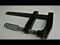 Homemade Heavy Duty F Clamp | With Hex Nut Handle