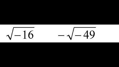 Express Square Roots of Negative Numbers Using j ( i ) 05