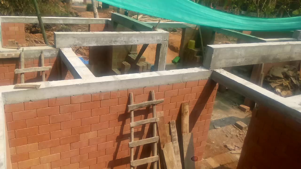 Interlocking Bricks House Paragola Work Construction 26 - YouTube